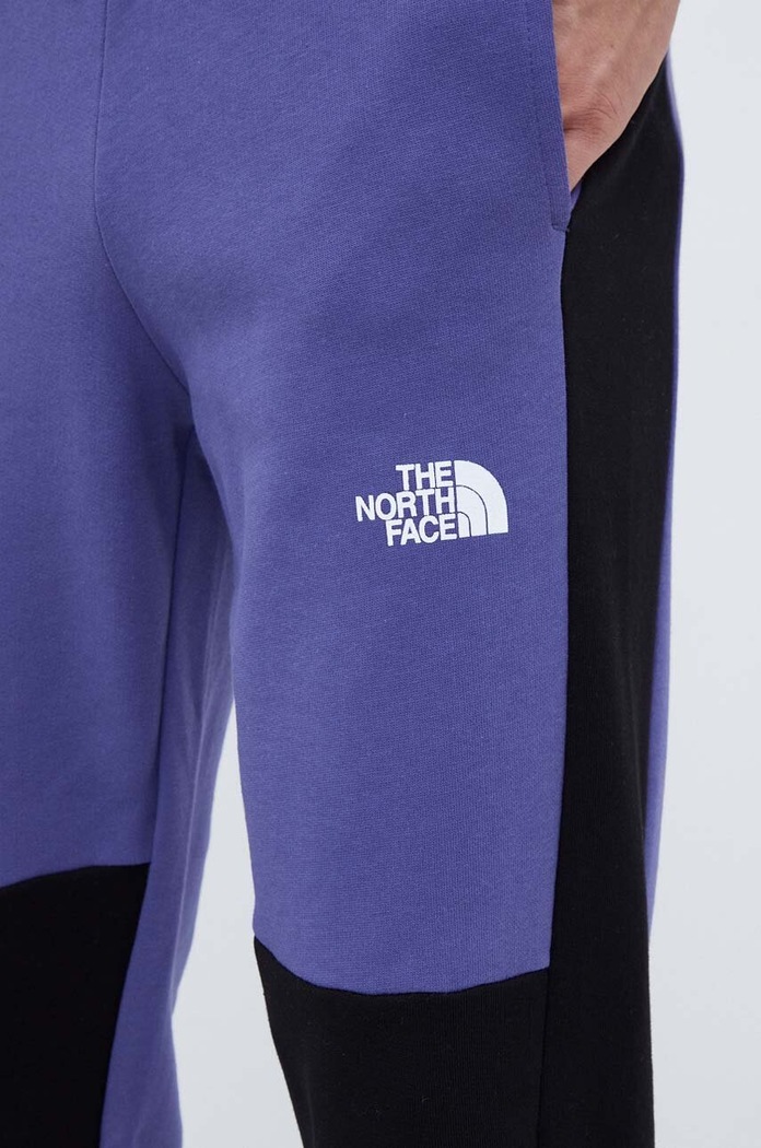 Bavlněné tepláky The North Face fialová NF0A7X1ZI0D1
