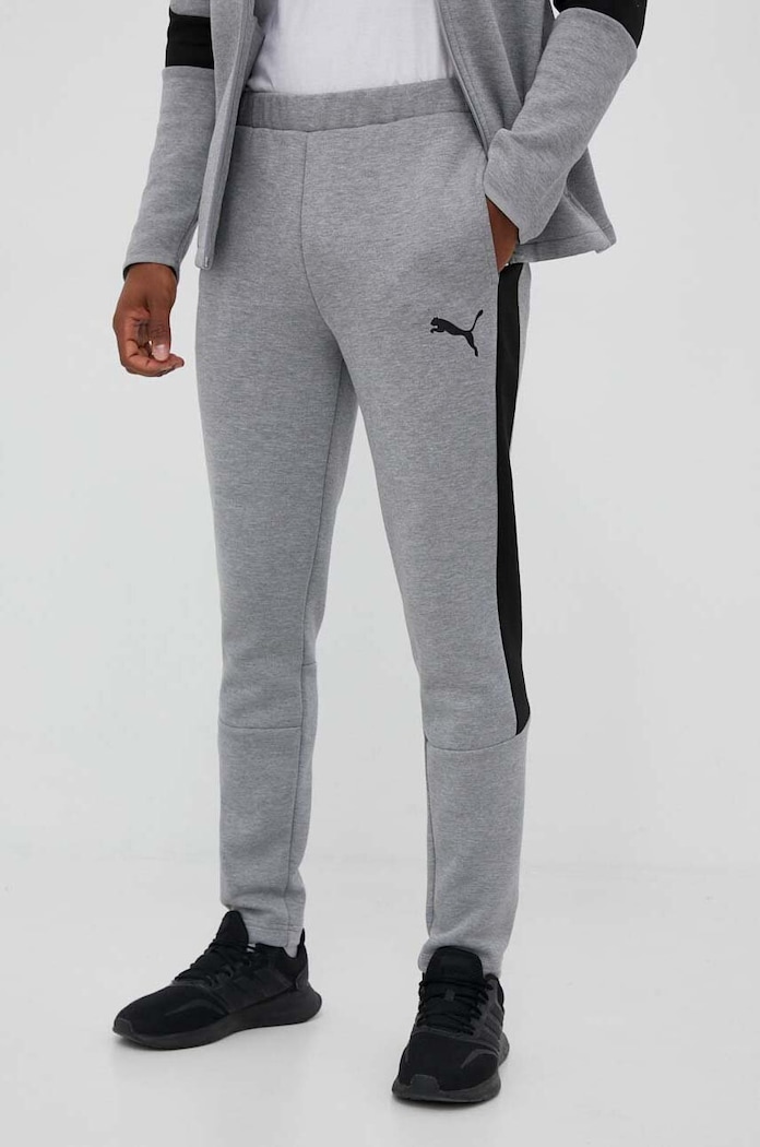 Puma edzőnadrág EVOSTRIPE 585814 szürke AW24