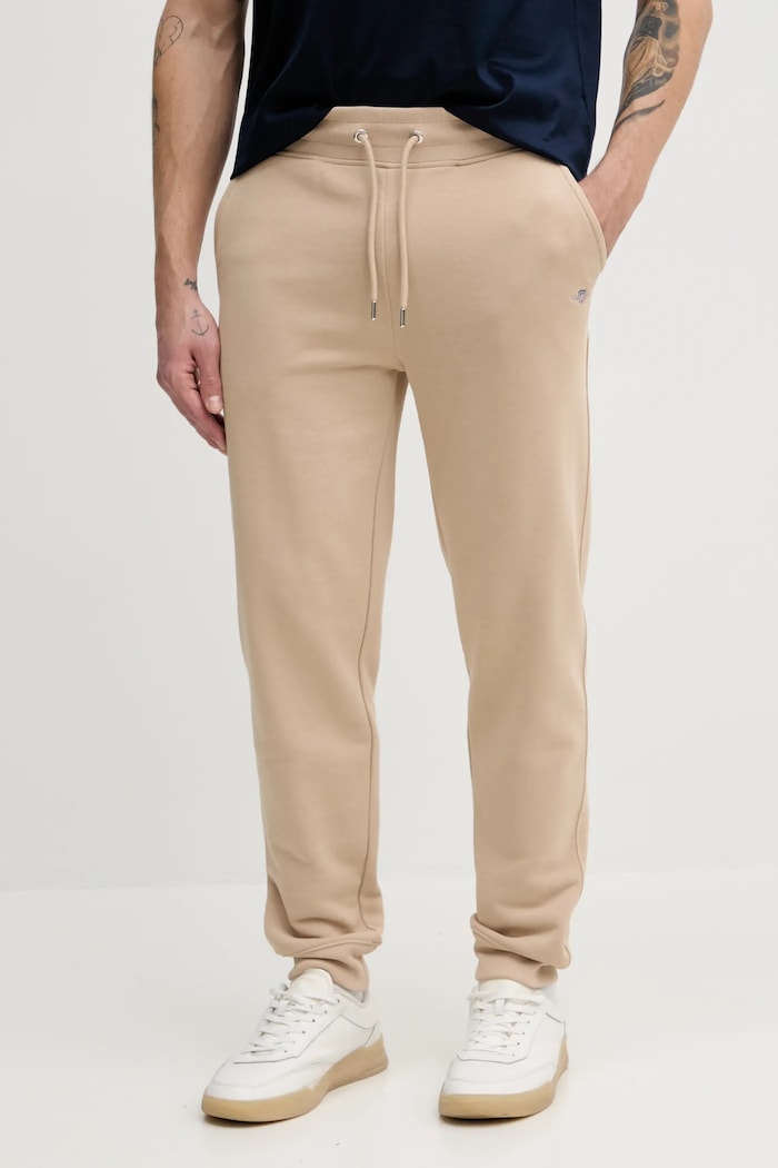Gant pantaloni da tuta da uomo maglia beige 2009026
