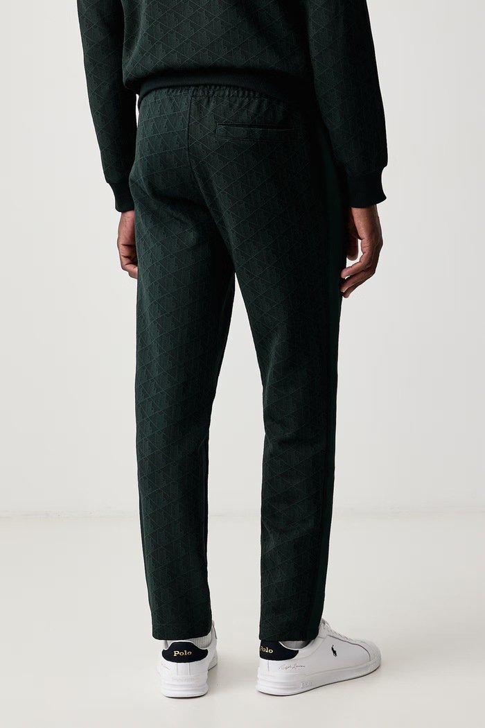 Lacoste Spodnie dresowe męskie z bawełną XH1440 zielony SS26