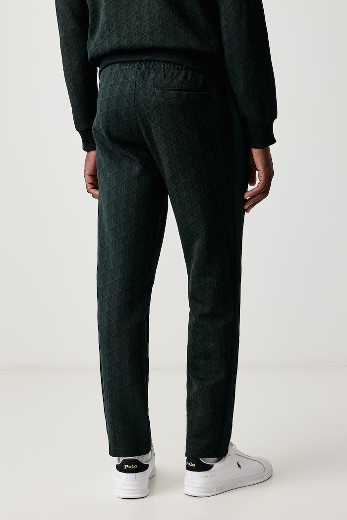 Lacoste Spodnie dresowe męskie z bawełną XH1440 zielony SS26