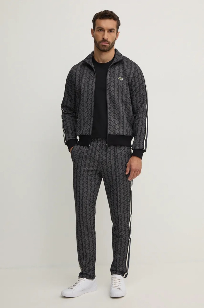Lacoste Pantaloni de trening bărbați cu bumbac XH1440 negru SS26