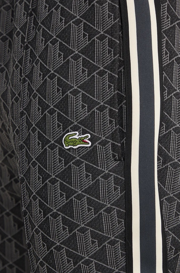 Pantaloni de trening bărbați cu bumbac Lacoste XH1440 negru