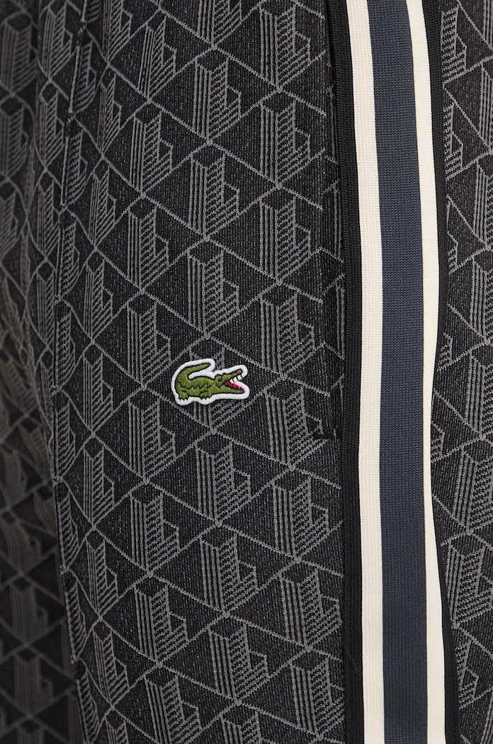 Pantaloni de trening bărbați cu bumbac Lacoste XH1440 negru