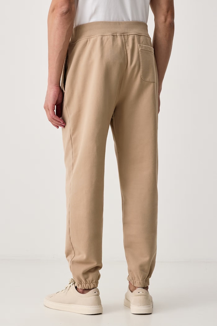 Odzież Polo Ralph Lauren Spodnie dresowe męskie z bawełną 710917906 beżowy
