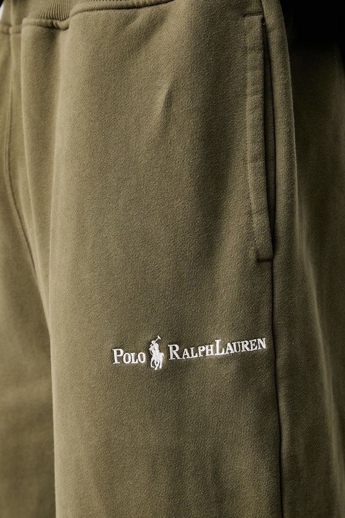 Polo Ralph Lauren spodnie dresowe męskie z bawełną zielony 710917906