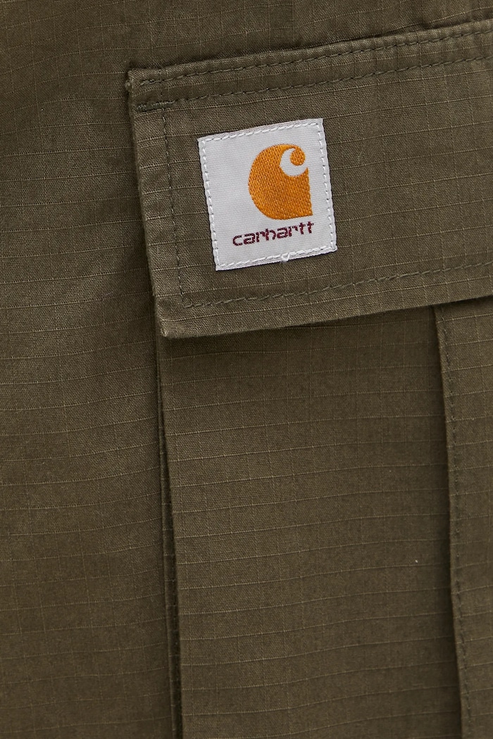 Carhartt WIP spodnie bawełniane Regular Cargo Pant zielony I032467.6302