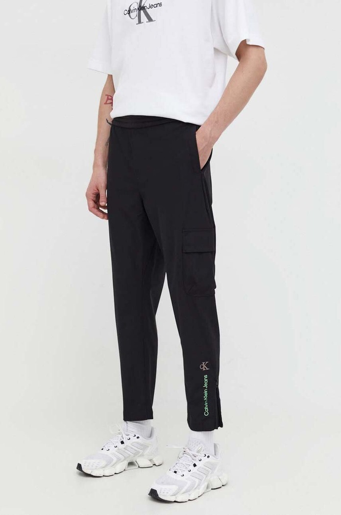 Calvin Klein Jeans spodnie dzianina czarny J30J324046