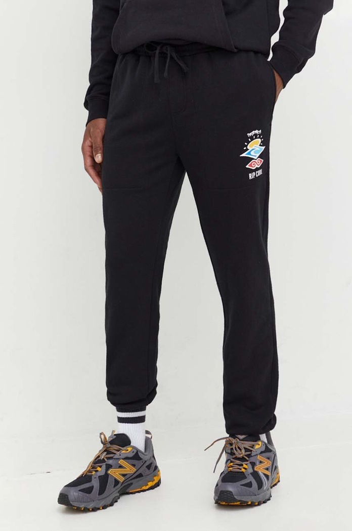 Rip Curl spodnie dresowe dzianina czarny 011MPA
