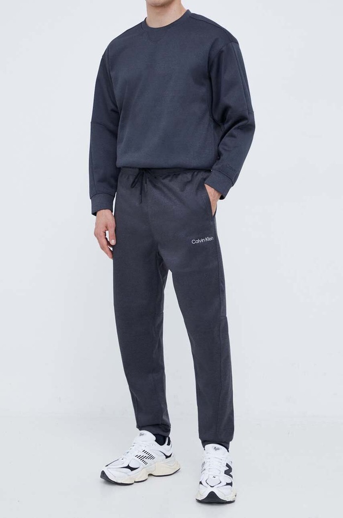 Calvin Klein Performance spodnie treningowe dzianina szary 00GMF3P613