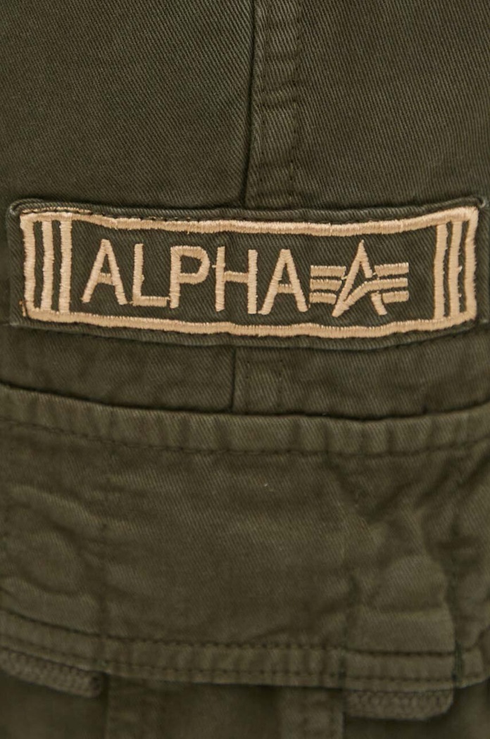 Alpha Industries pantaloni de bumbac Jet Pant verde 101212.142