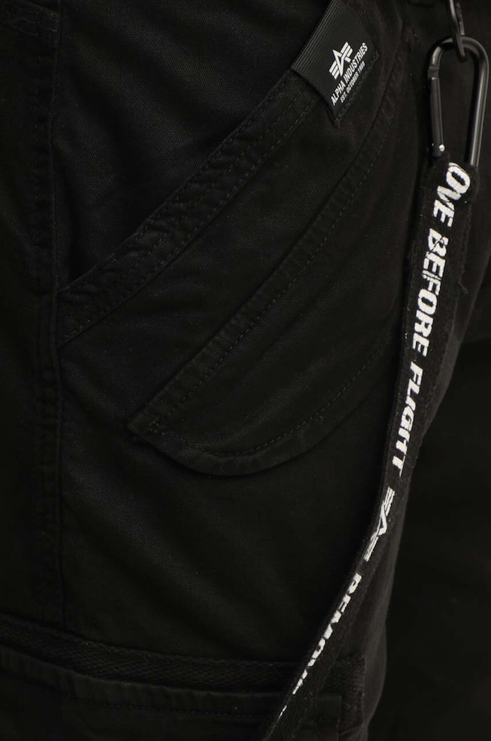 Kalhoty Alpha Industries černá 128202.03
