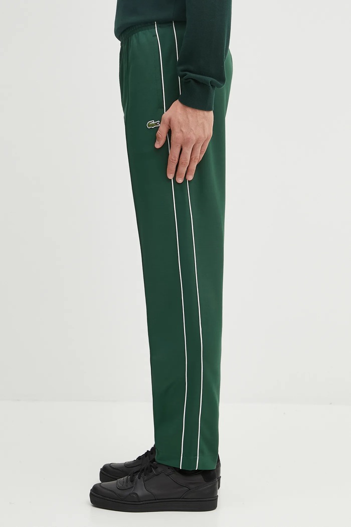 Lacoste Παντελόνι επίσημο ανδρικό απλό πράσινο XH1412