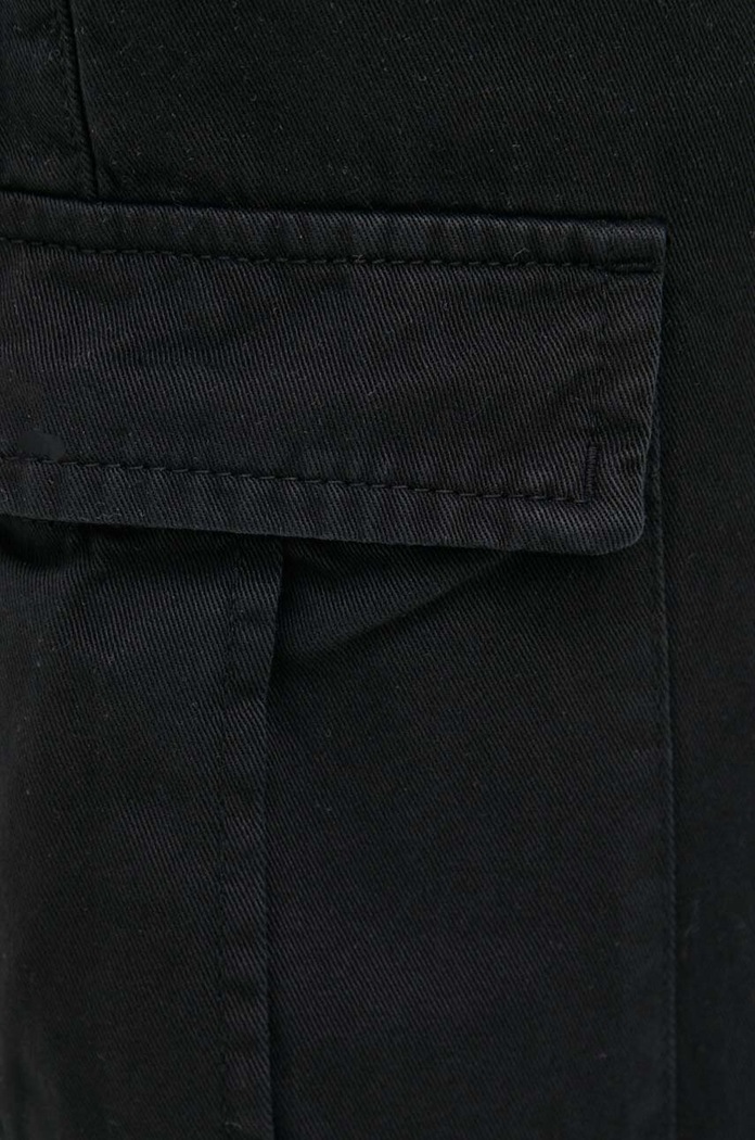 Βαμβακερό παντελόνι United Colors of Benetton μαύρο 4IKKUF046.700