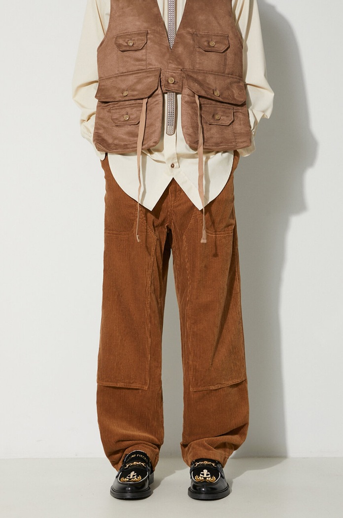 Джинсов панталон Engineered Garments Climbing Pant памук оранжев 23F1F033.WP003