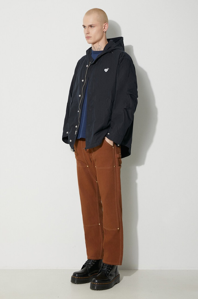 Памучен панталон Human Made Duck Painter HM26PT012 кафяв AW23