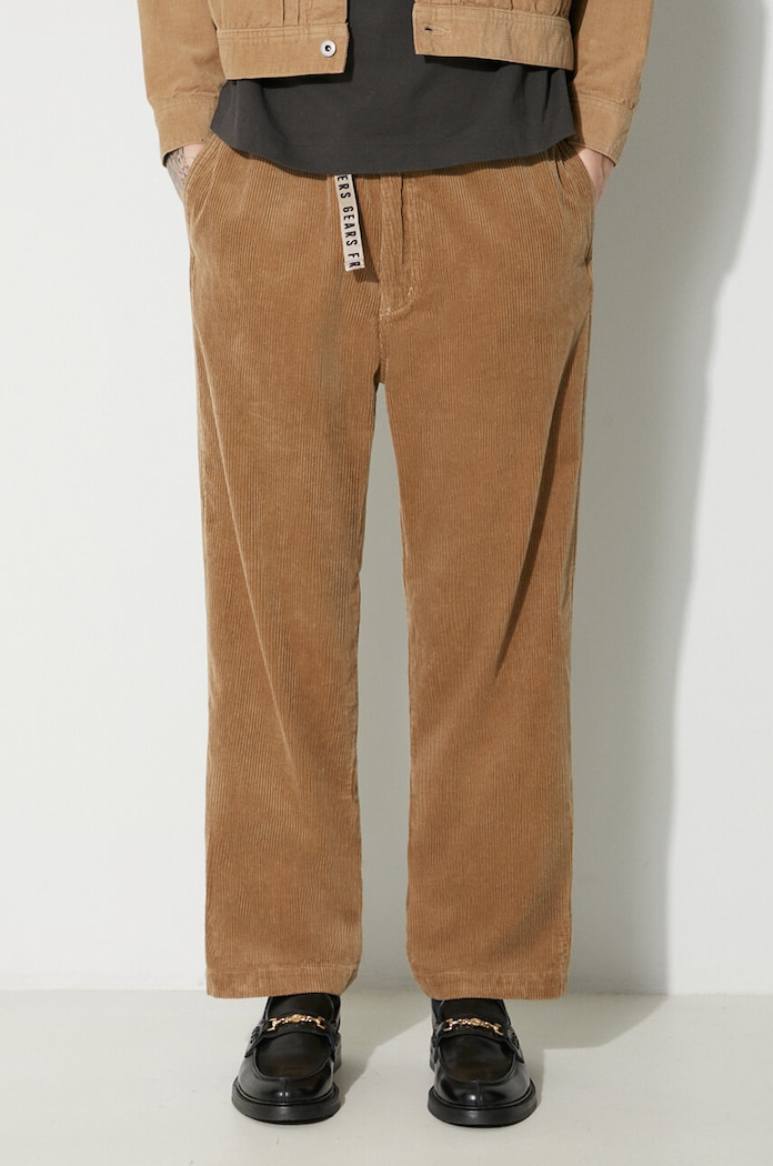Джинсов панталон Human Made Corduroy Easy памук бежов HM26PT017