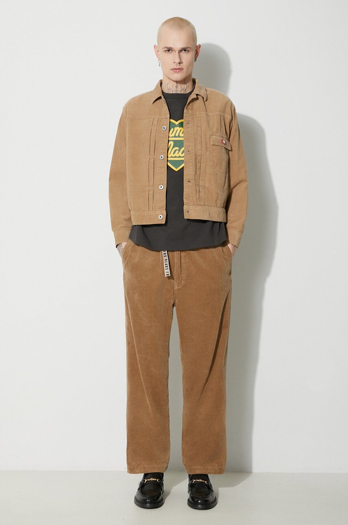 Джинсов панталон Human Made Corduroy Easy HM26PT017 бежов AW23