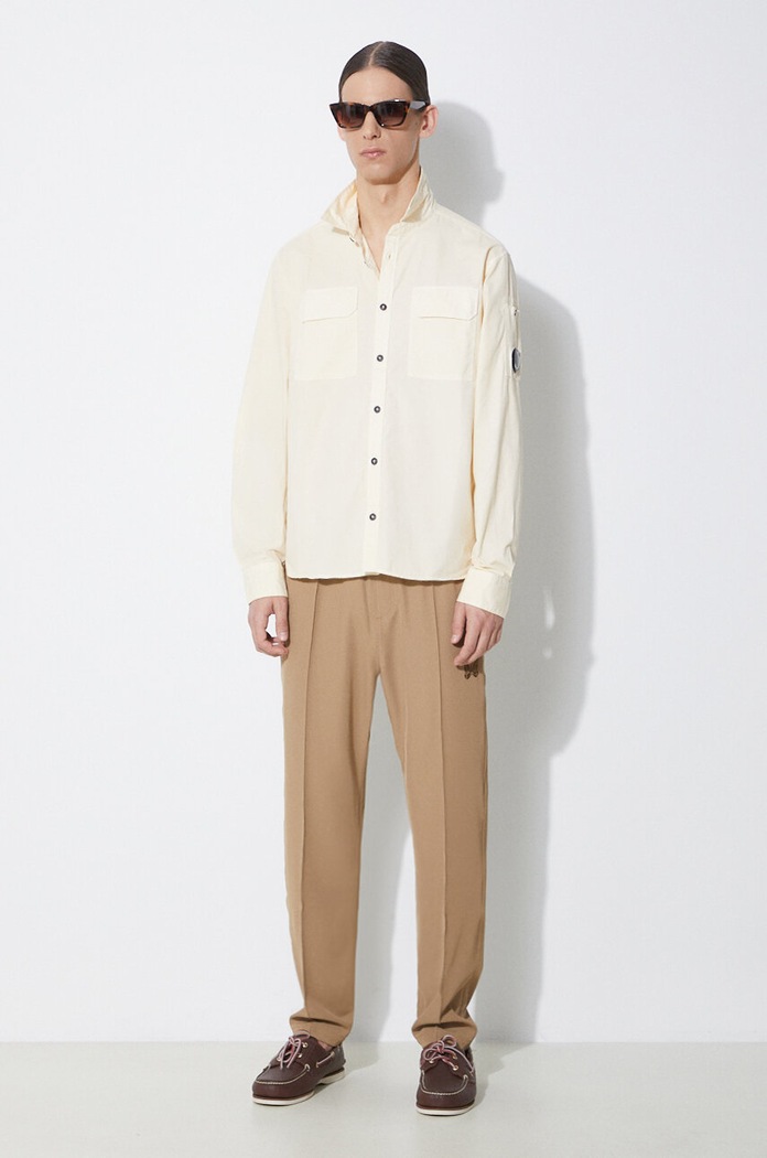 Kalhoty Needles W.U. Pant Cavalry Twill NS153 zelená SS24