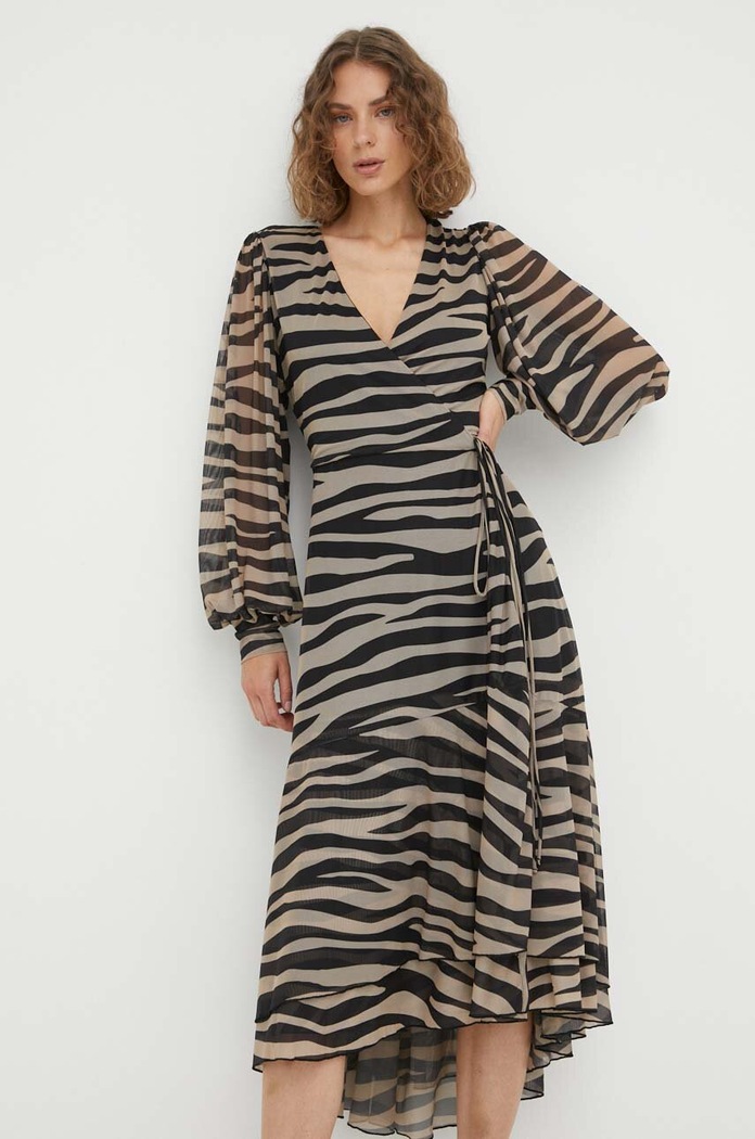 Bruuns Bazaar rochie midi maro BBW3497