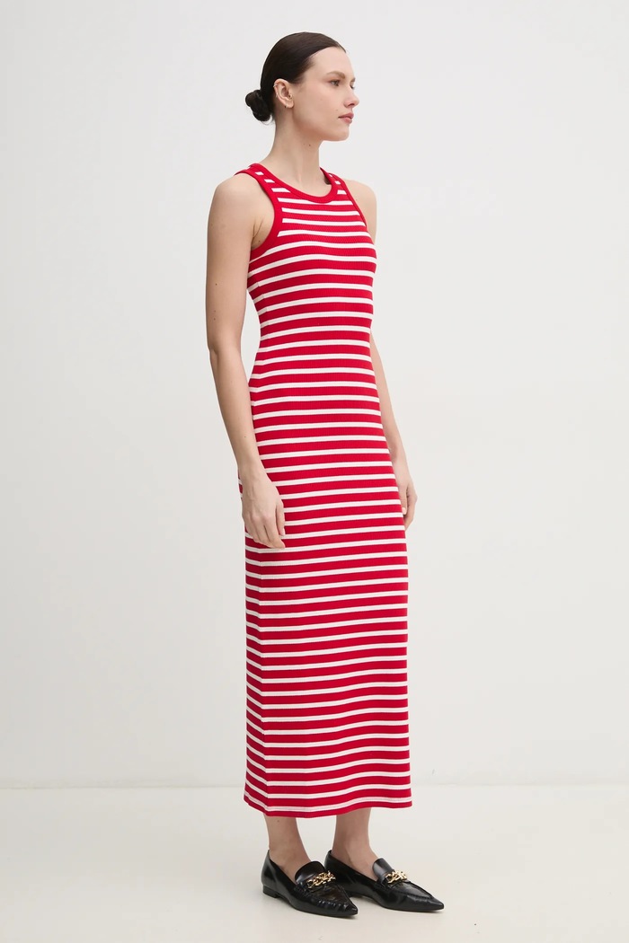 Šaty Tommy Hilfiger WW0WW38838 červená SS25