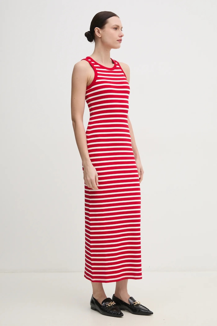 Šaty Tommy Hilfiger WW0WW38838 červená SS25