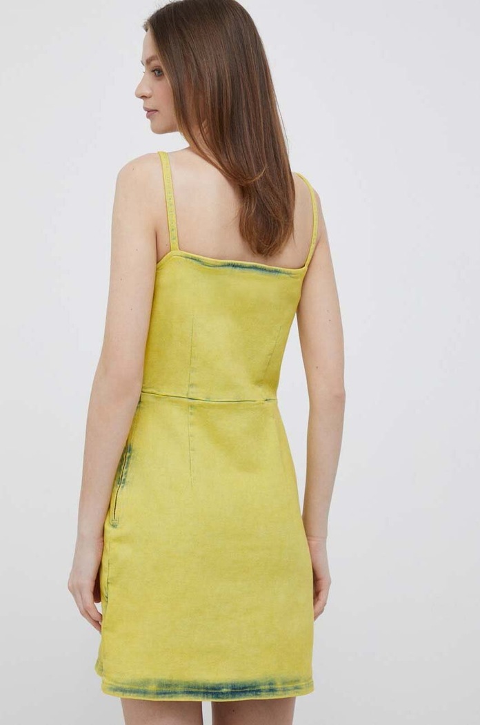 Ρούχα Φόρεμα τζιν Calvin Klein Jeans J20J221275 κίτρινο