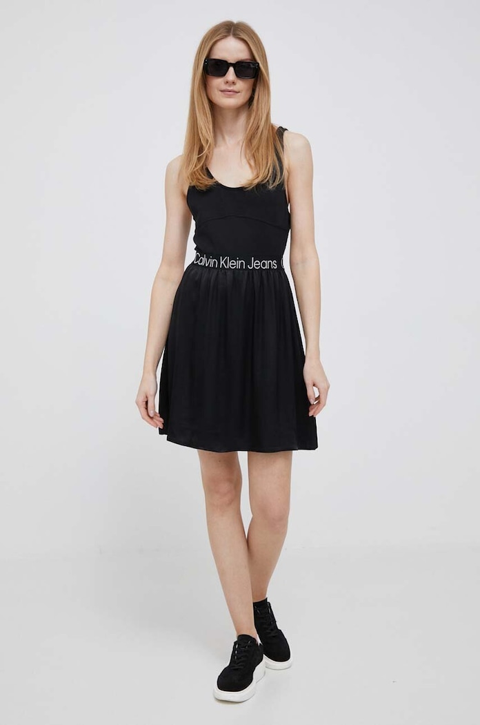 Oblečenie Šaty Calvin Klein Jeans J20J221624 čierna