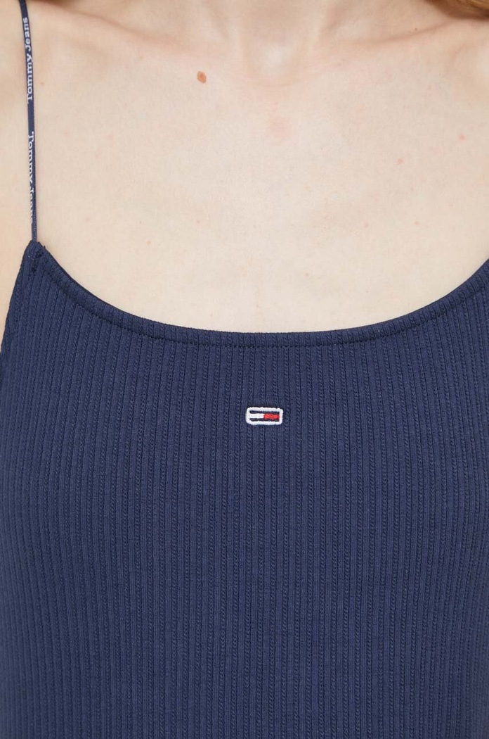 Obleka Tommy Jeans Tommy Jeans mornarsko modra DW0DW15873