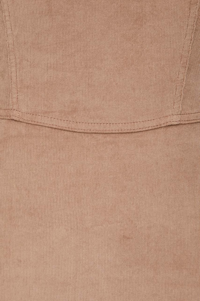 Manšestrové šaty Hollister Co. KI359.3007.400 hnědá