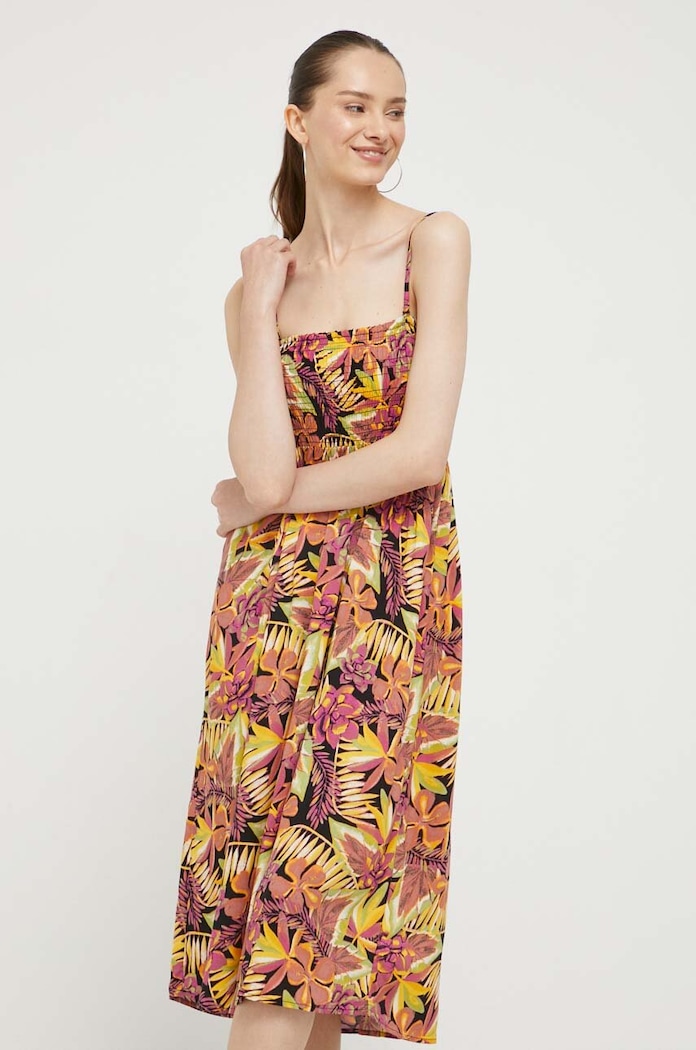 Roxy rochie midi violet ERJWK03146