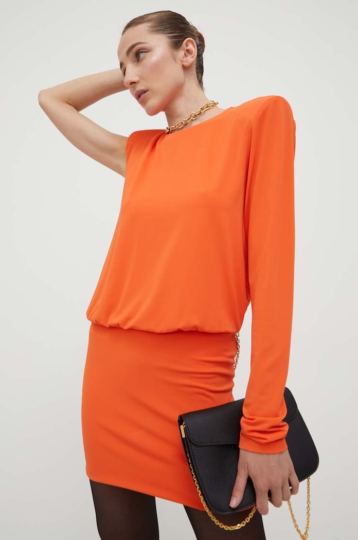 Patrizia Pepe rochie 8A1146.J113 portocaliu AW23