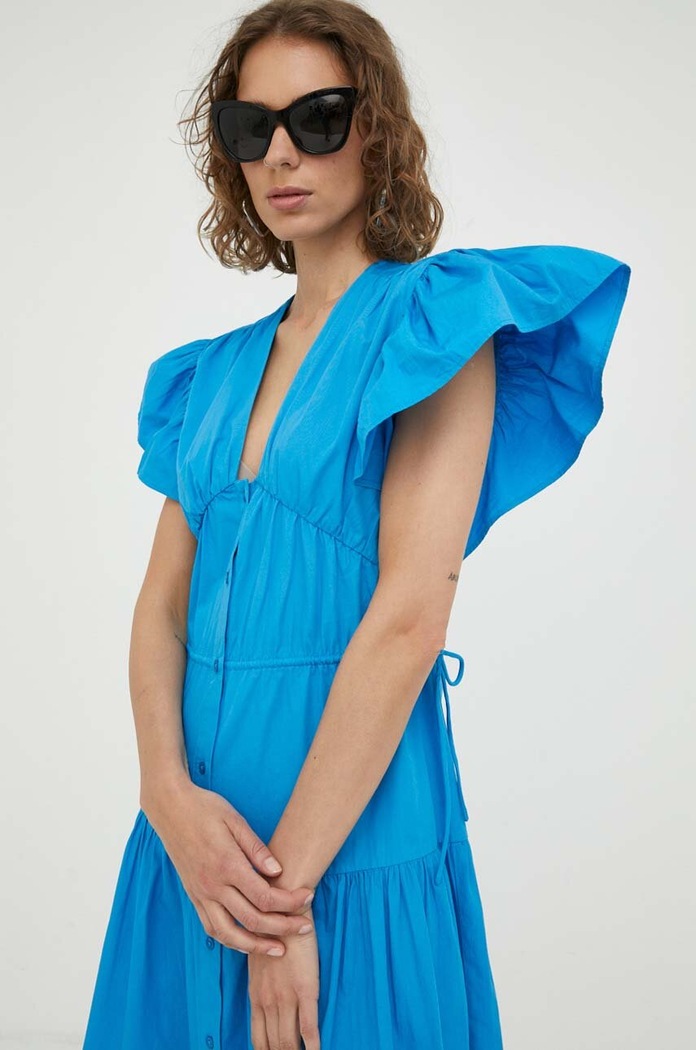 2NDDAY rochie din bumbac maxi albastru 2234125283
