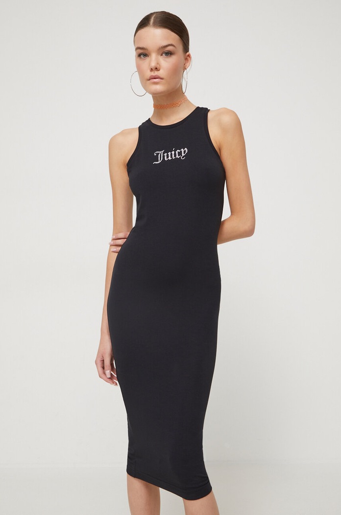 Juicy Couture sukienka z elastanem czarny JCWED23301.101