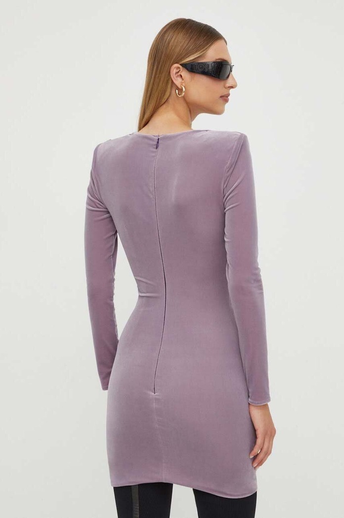 Odzież Elisabetta Franchi sukienka AB48337E2 fioletowy