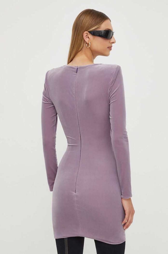 Odzież Elisabetta Franchi sukienka AB48337E2 fioletowy