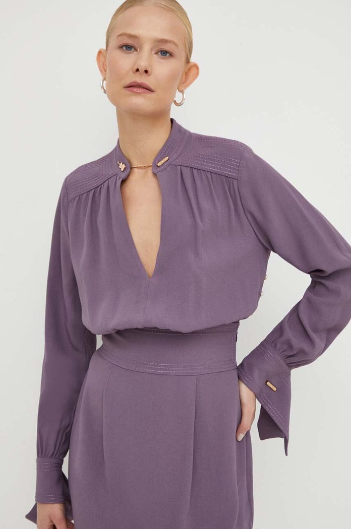 Elisabetta Franchi vestito violetto AB54037E2