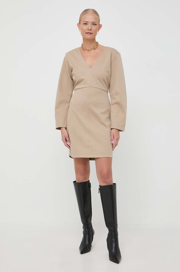 Notes du Nord sukienka 13345 beżowy AW23