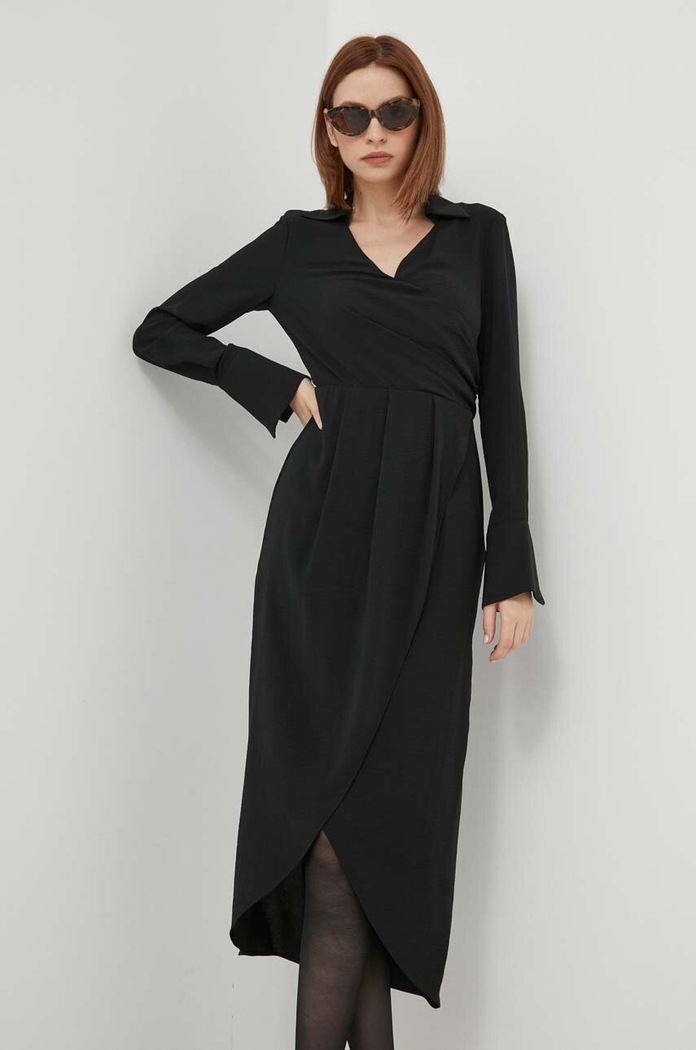 Sisley rochie 4LTHLV049.100 negru AW23