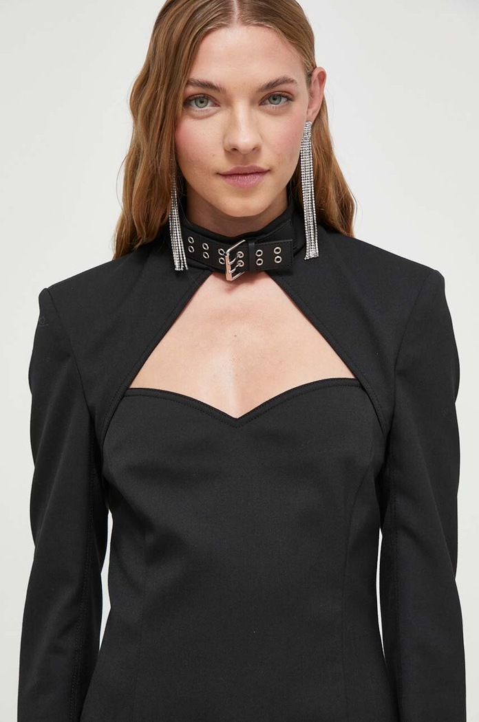 Moschino Jeans sukienka z domieszką wełny czarny 0413.8768