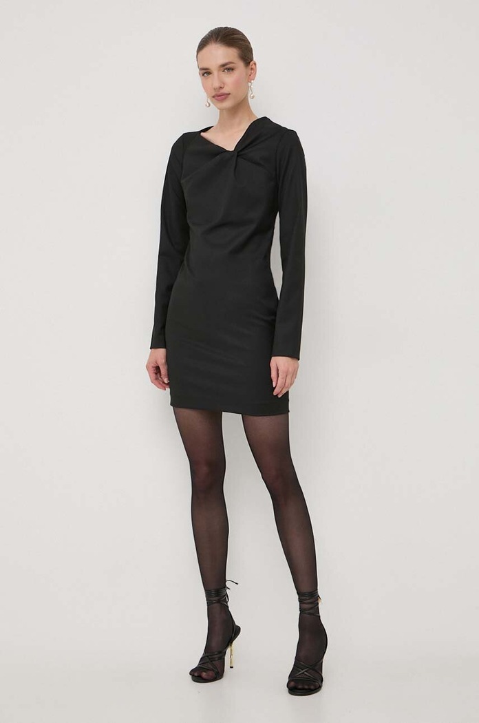 Haljina Trussardi 56D00774.1T006459 crna AW23