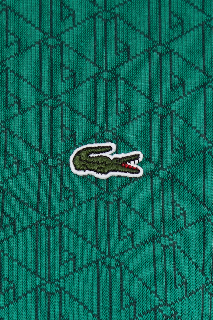 Bavlněné šaty Lacoste EF1676 zelená