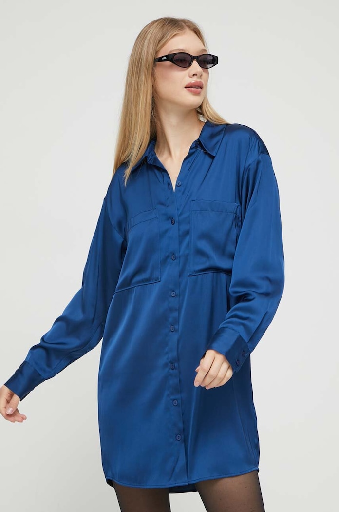 Abercrombie & Fitch rochie KI159.3378.215 albastru AW23