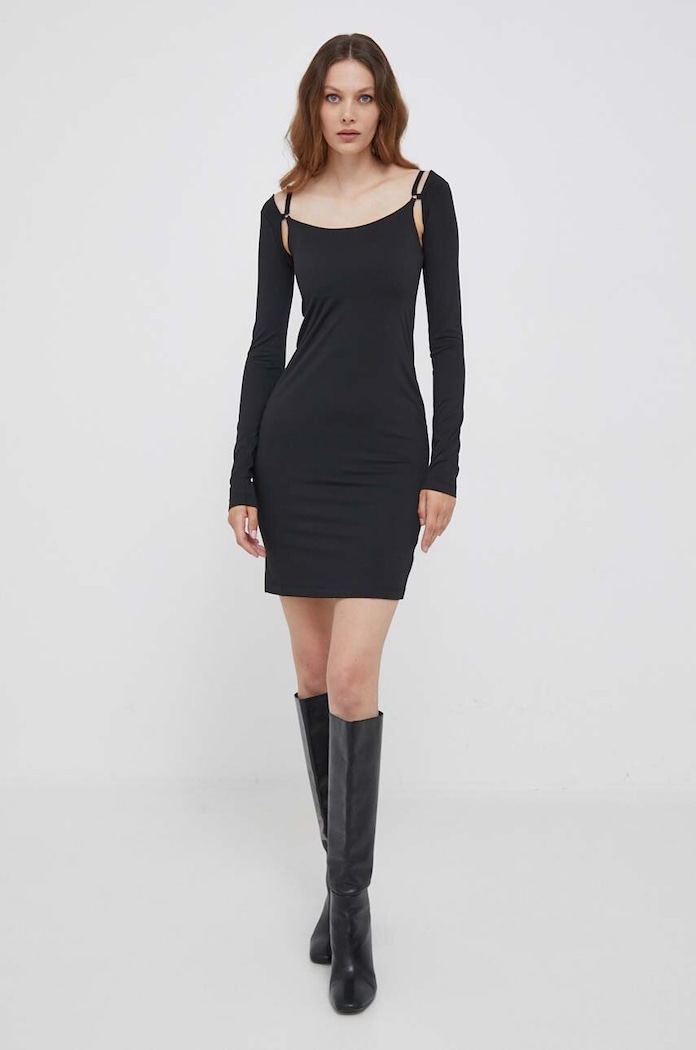 Calvin Klein Jeans Šaty Calvin Klein Jeans J20J222193 čierna AW23
