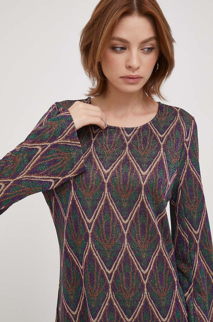 Artigli rochie multicolor AA37352.VIOLA/VERDE