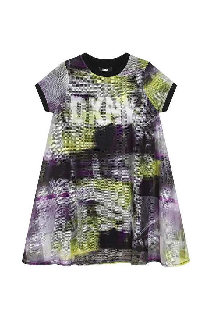 Dívčí šaty Dkny mini zelená D32893.114.150