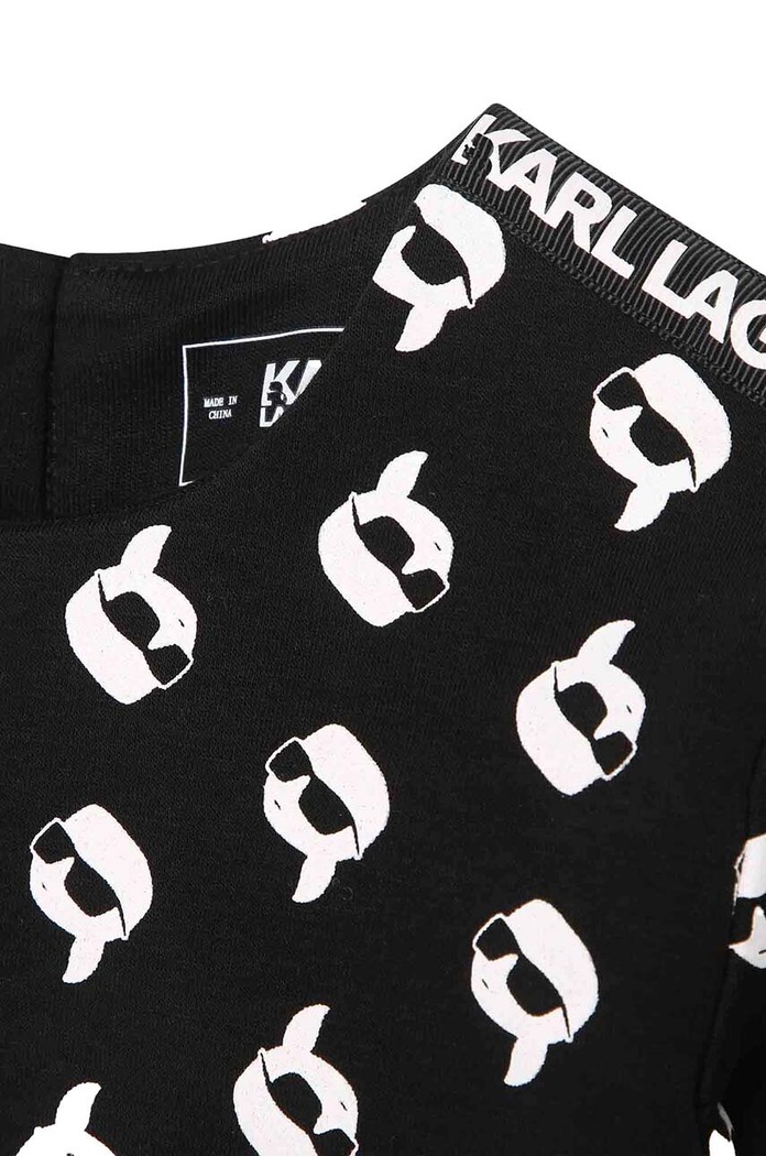Dievča Šaty pre bábätká Karl Lagerfeld Z92033.71.81 čierna