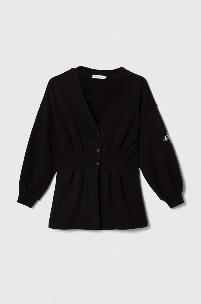 Calvin Klein Jeans bluza bawełniana dziecięca bawełna czarny IG0IG02141.9BYX