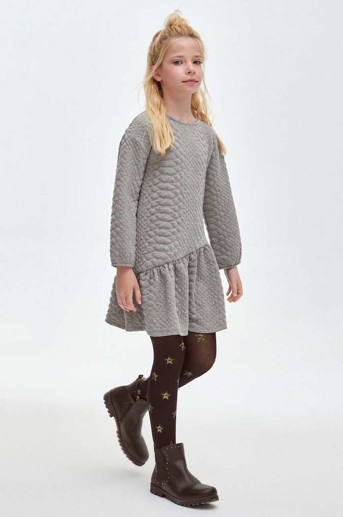 Dívčí šaty Mayoral mini šedá 7968.8F.Junior.9BYX