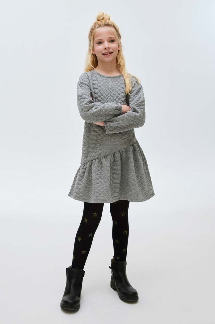 DÍVKA Dívčí šaty Mayoral 7968.8F.Junior.9BYX šedá